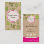 クラフト紙自然名刺 名刺 (正面/裏面)