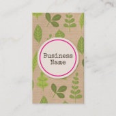 クラフト紙自然名刺 名刺 (正面)