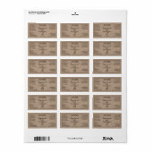 クラフト紙風カール文体の化粧品ドロッパーボトルラベル ラベル (フルシート)