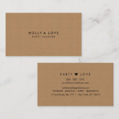 クラフト紙#カスタマイズ可能な2% pipe%ののどの紙の質| 名刺 (正面/裏面)