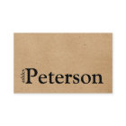 クラフト紙　カスタムロゴ　サンキュー名刺