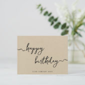 クラフト紙 プロフェッショナル ハッピーバースデー ポストカード (スタンド正面)