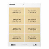 クラフト紙 ラベル (フルシート)