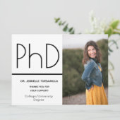 クラフト紙PhD度写真発表 案内状 (スタンド正面)