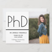 クラフト紙PhD度写真発表 案内状 (正面)