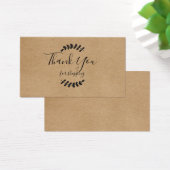 クラフト素朴ありがとうショッピングカード (デスク)