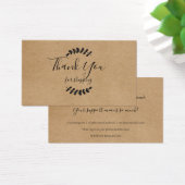 クラフト素朴ありがとうショッピング割引カード (デスク)