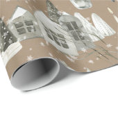 クラフト素朴すべてスカンジナビアのクリスマス2 ラッピングペーパー (ロールコーナー)