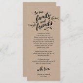 クラフト素朴つる植物、配置設定サンキューカード プログラム (正面/裏面)