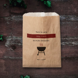 クラフト素朴とBBQパーティー誕生日 フェイバーバッグ