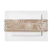 クラフト素朴な包装紙によっては結婚式が開花します 招待状ベリーバンド (正面例)