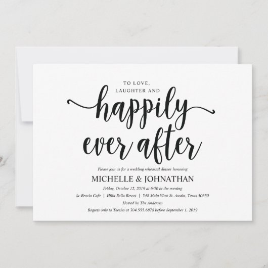 クラフト素朴のリハ結婚ーサルディナー招待状2 招待状 (正面)