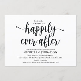 クラフト素朴のリハ結婚ーサルディナー招待状2 招待状