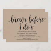 クラフト素朴のリハ結婚ーサルディナー招待状 招待状 (正面/裏面)