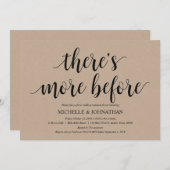 クラフト素朴のリハ結婚ーサルディナー招待状 招待状 (正面/裏面)