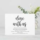 クラフト素朴のリハ結婚ーサルディナー招待状 招待状 (スタンド正面)