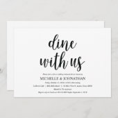 クラフト素朴のリハ結婚ーサルディナー招待状 招待状 (正面/裏面)