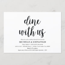 クラフト素朴のリハ結婚ーサルディナー招待状