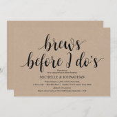 クラフト素朴のリハ結婚ーサルディナー招待状 招待状 (正面/裏面)