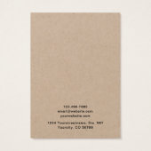 クラフト素朴アーティザンネックレスジュエリーディスプレイカード (裏面)