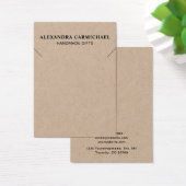 クラフト素朴アーティザンネックレスジュエリーディスプレイカード (デスク)