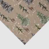 クラフト素朴ウィンターウッドランドスノーウィーススプルース&スタッグ 薄葉紙 (詳細)