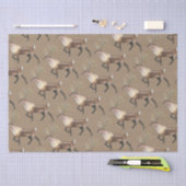 クラフト素朴ウッドランドスタッグトインデア 薄葉紙 (クラフト)