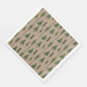 クラフト素朴ウッドランドモアパインスプルスツリーフォレスト (コーナー)