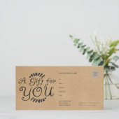 クラフト素朴ギフト券 (スタンド正面)