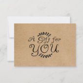 クラフト素朴ギフト券 (正面)