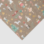 クラフト素朴クリスマスくるみクラッカーバレエ 薄葉紙 (詳細)