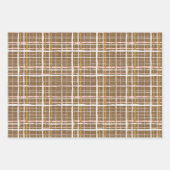 クラフト素朴クリスマスウッドランドカーシーン ラッピングペーパーシート (正面2)