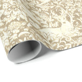 クラフト素朴クリスマスウッドランド動物トナカイ ラッピングペーパー (ロールコーナー)