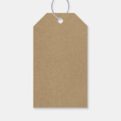 クラフト素朴クリスマスツリーレタリングホリデイ ギフトタグ (裏面)