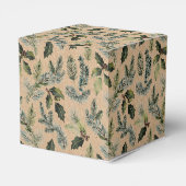 クラフト素朴クリスマスフローラギフトボックス フェイバーボックス (裏面サイド)