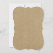 クラフト素朴クロス&リーフ《キリスト教》洗礼式や命名式 招待状 (裏面)