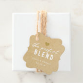 クラフト素朴ザパーフェクトブレンド結婚式の引き出物ラベル フェイバータグ (インサイチュ)