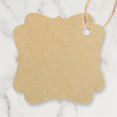 クラフト素朴ザパーフェクトブレンド結婚式の引き出物ラベル フェイバータグ (裏面)