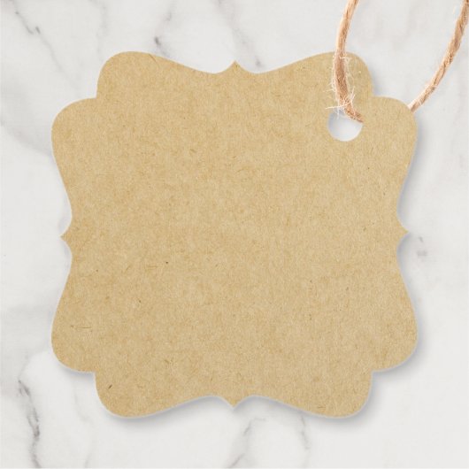 クラフト素朴ザパーフェクトブレンド結婚式の引き出物ラベル フェイバータグ (裏面)