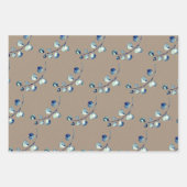 クラフト素朴シルバーグリーンユーカリプトゥススプリグ ラッピングペーパーシート (正面2)