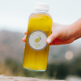 クラフト素朴ジャム、レモンまたはレモネードラベルシール ラウンドシール