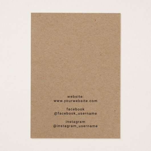 クラフト素朴ジュエリーネックレスフローラ表示 (裏面)