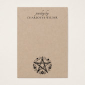 クラフト素朴ジュエリー異教のネックレスディスプレイカード (正面)