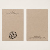 クラフト素朴ジュエリー異教のネックレスディスプレイカード (正面&裏面)