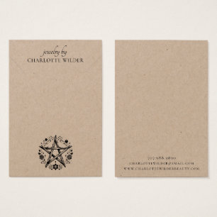 クラフト素朴ジュエリー異教のネックレスディスプレイカード