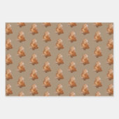 クラフト素朴ジンジャーブレッド ラッピングペーパーシート (正面2)