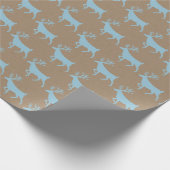 クラフト素朴スカイブルースタグトナディラッピング紙 ラッピングペーパー (角)