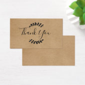 クラフト素朴スクリプトサンキューカード (デスク)