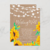 クラフト素朴ストリングは陽花を願う元気に点灯 エンクロージャーカード (正面/裏面)