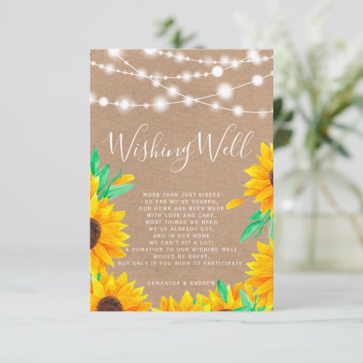 クラフト素朴ストリングは陽花を願う元気に点灯 エンクロージャーカード (スタンド正面)